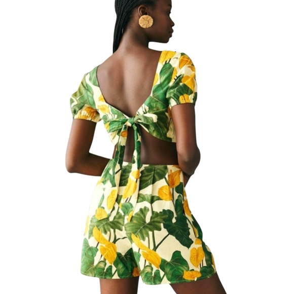FARM Rio Cutout Tie-Back Romper M - Picture 12 of 15